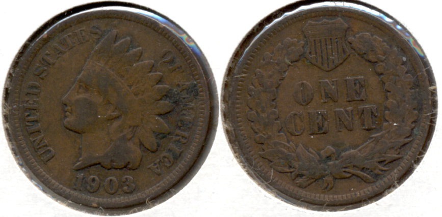 1903 Indian Head Cent VG-8 k