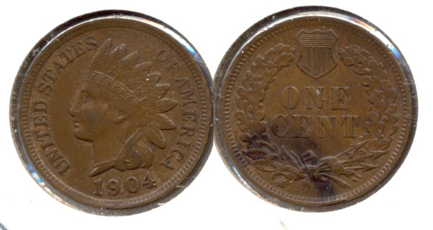 1904 Indian Head Cent AU-50