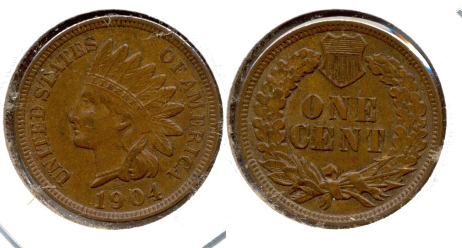 1904 Indian Head Cent AU-50 c