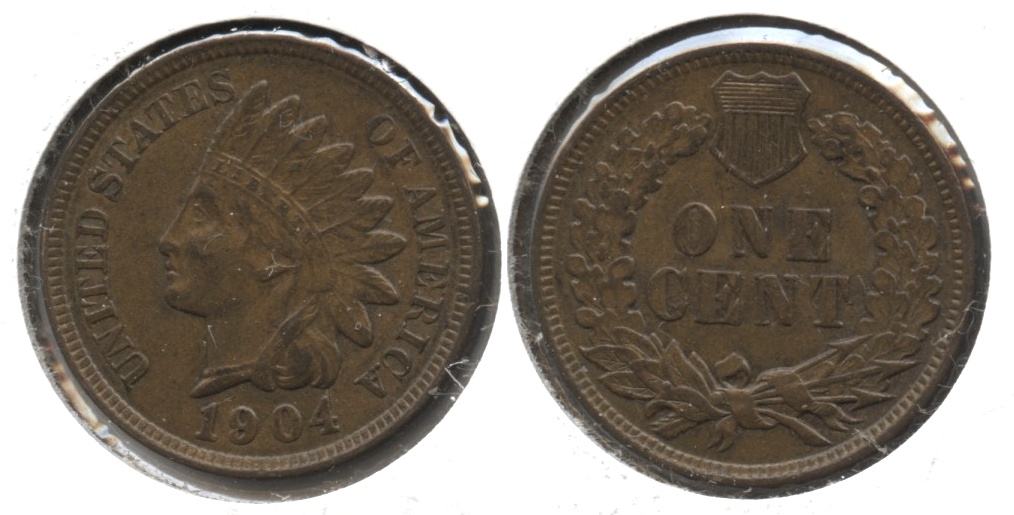 1904 Indian Head Cent AU-50 #h