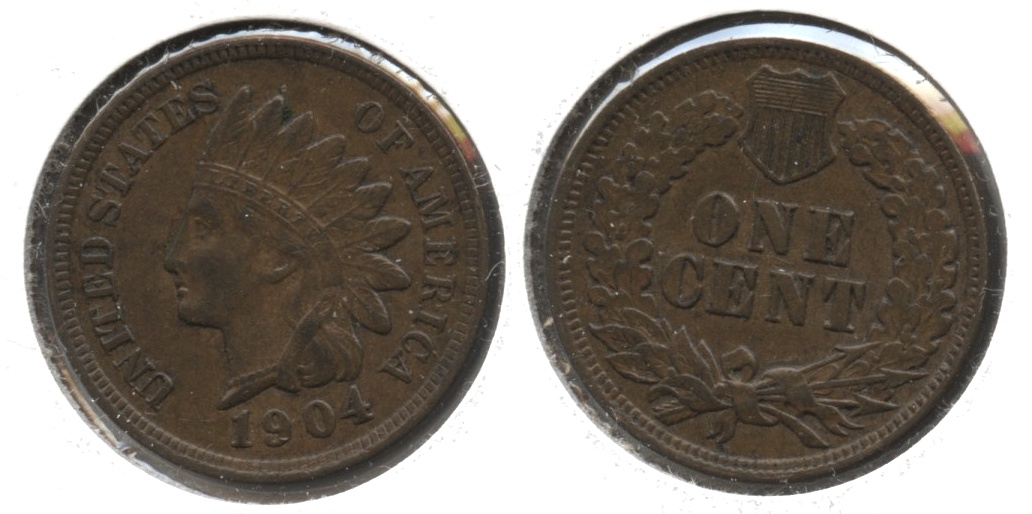 1904 Indian Head Cent AU-50 #i