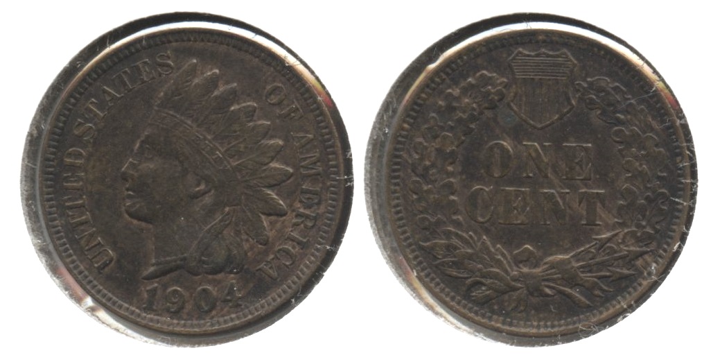 1904 Indian Head Cent AU-55 #a