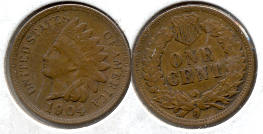 1904 Indian Head Cent EF-40 a