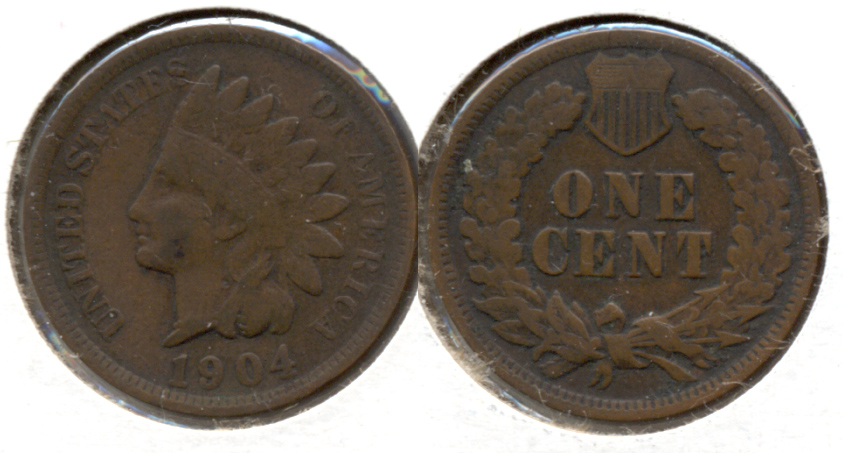 1904 Indian Head Cent Fine-12 a