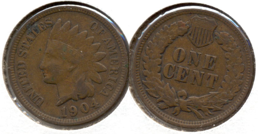 1904 Indian Head Cent Fine-12 j
