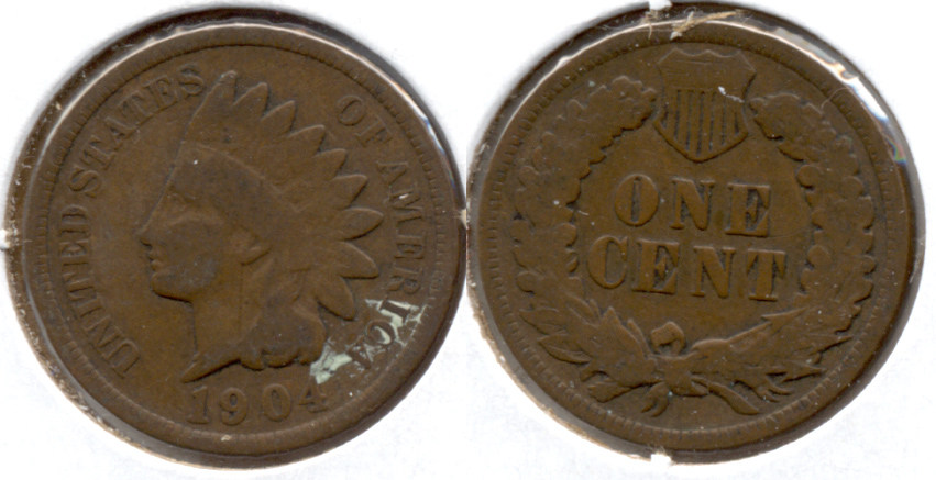 1904 Indian Head Cent Good-4