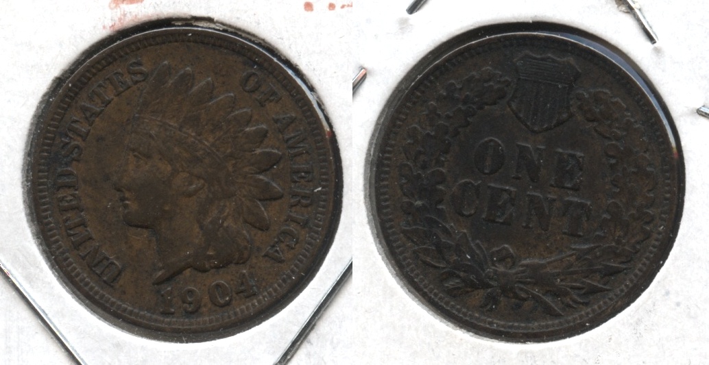 1904 Indian Head Cent VF-20 #ak