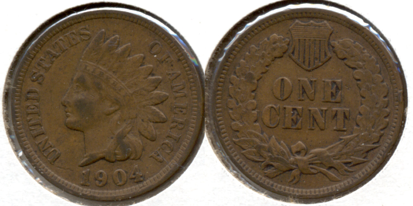 1904 Indian Head Cent VF-20 j