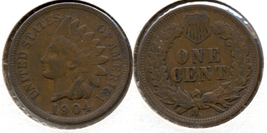 1904 Indian Head Cent VF-20 o
