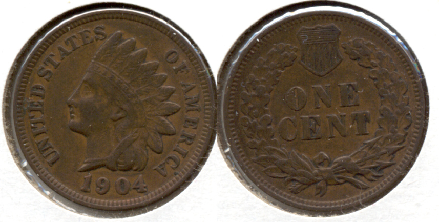 1904 Indian Head Cent VF-20 t