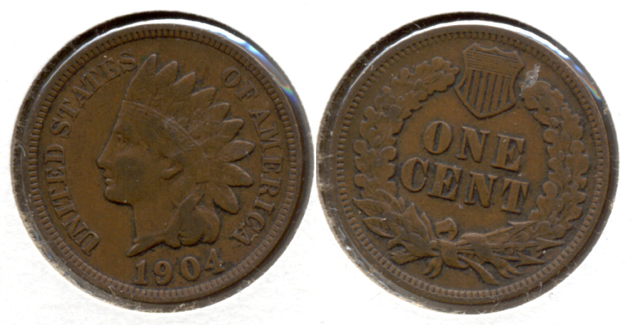 1904 Indian Head Cent VF-20 v