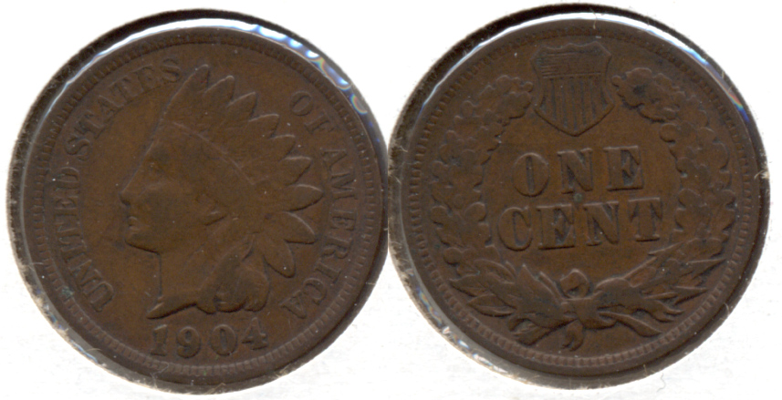 1904 Indian Head Cent VG-8 b