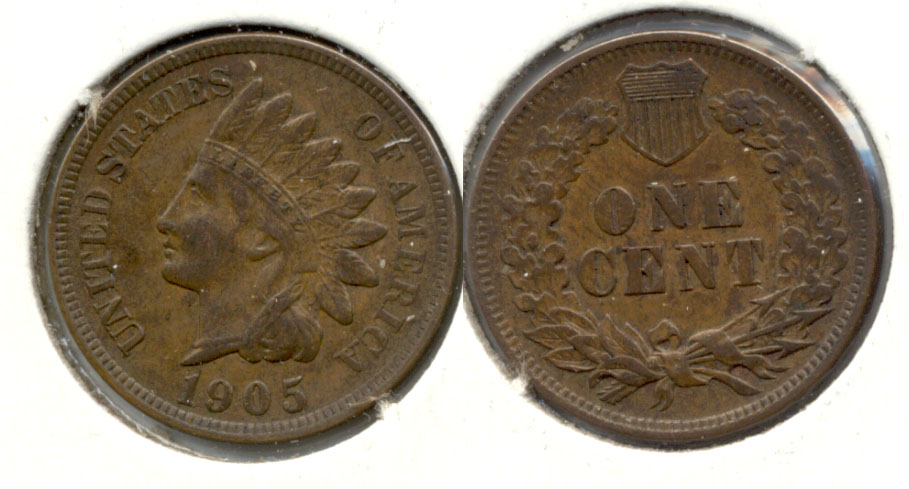 1905 Indian Head Cent AU-50 e