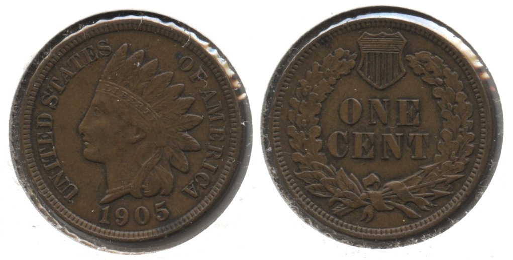 1905 Indian Head Cent AU-50 #i