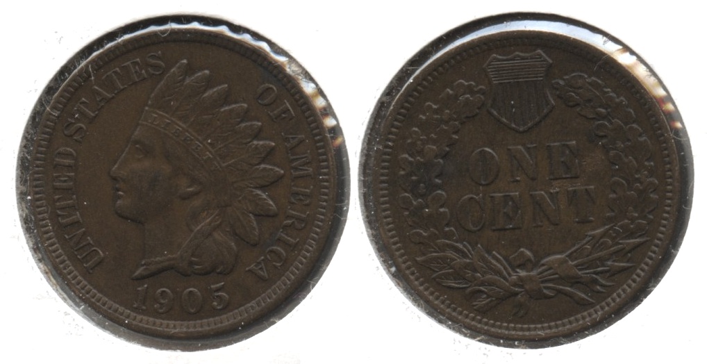 1905 Indian Head Cent AU-50 #j