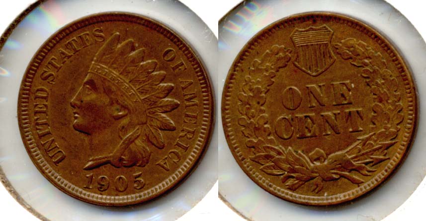 1905 Indian Head Cent AU-55 c