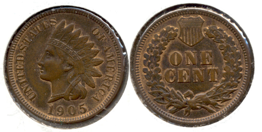 1905 Indian Head Cent AU-55 e