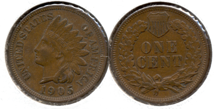 1905 Indian Head Cent EF-40 a