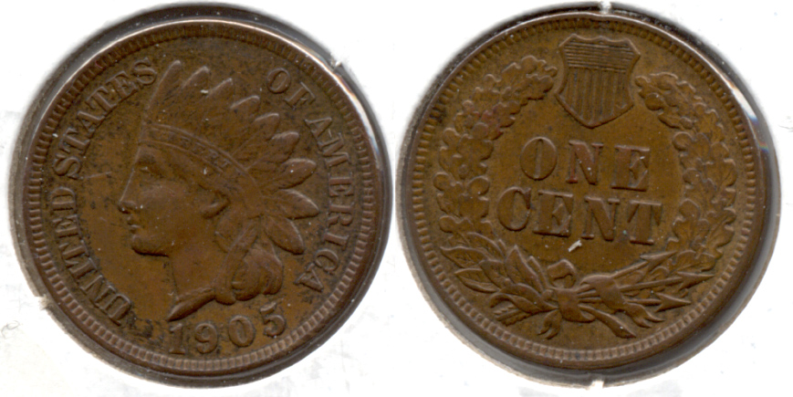1905 Indian Head Cent EF-40 d