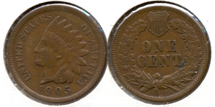 1905 Indian Head Cent EF-40 e
