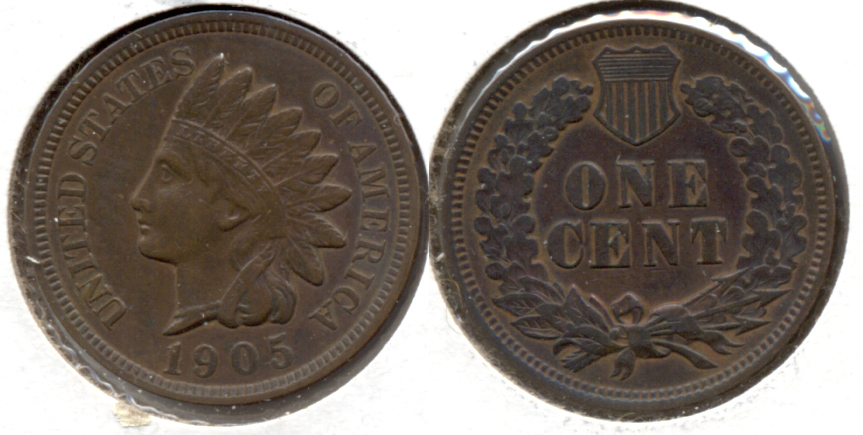 1905 Indian Head Cent EF-40 i