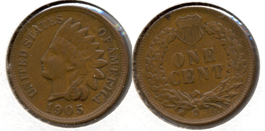 1905 Indian Head Cent EF-40 j