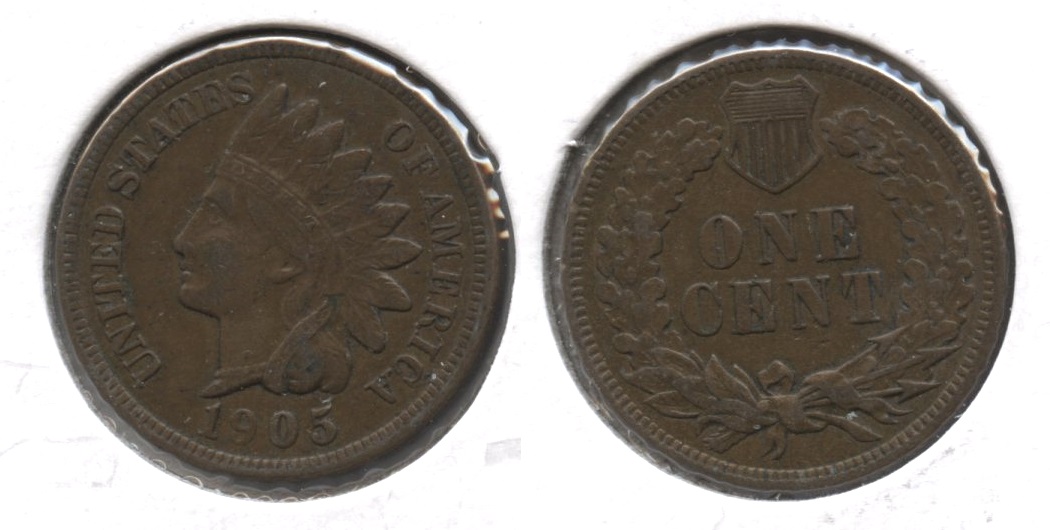 1905 Indian Head Cent EF-40 #n