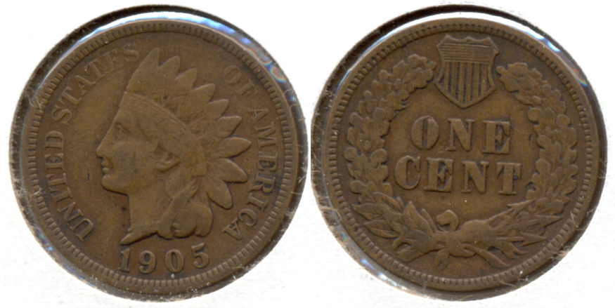 1905 Indian Head Cent Fine-12 d
