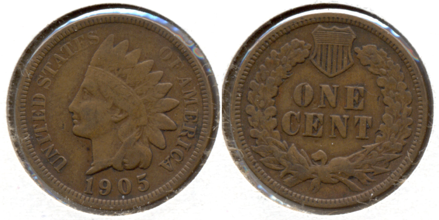 1905 Indian Head Cent Fine-12 d
