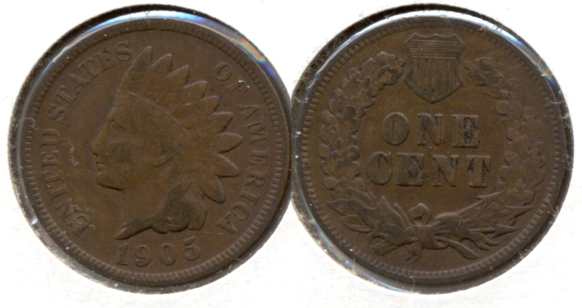 1905 Indian Head Cent Fine-12 j