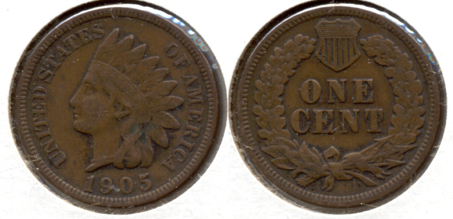 1905 Indian Head Cent Fine-12 m