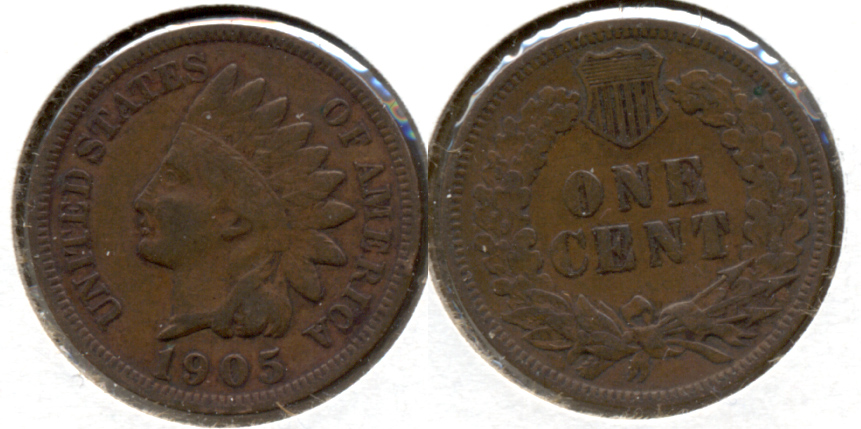 1905 Indian Head Cent Fine-12 n