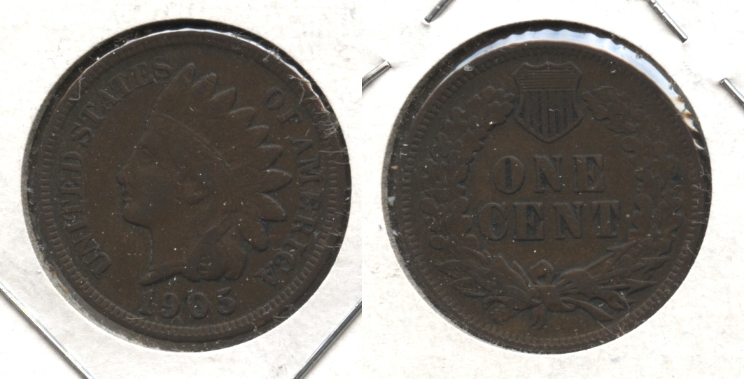1905 Indian Head Cent Fine-12 #u