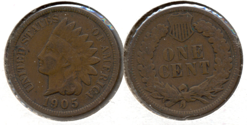 1905 Indian Head Cent Good-4 e