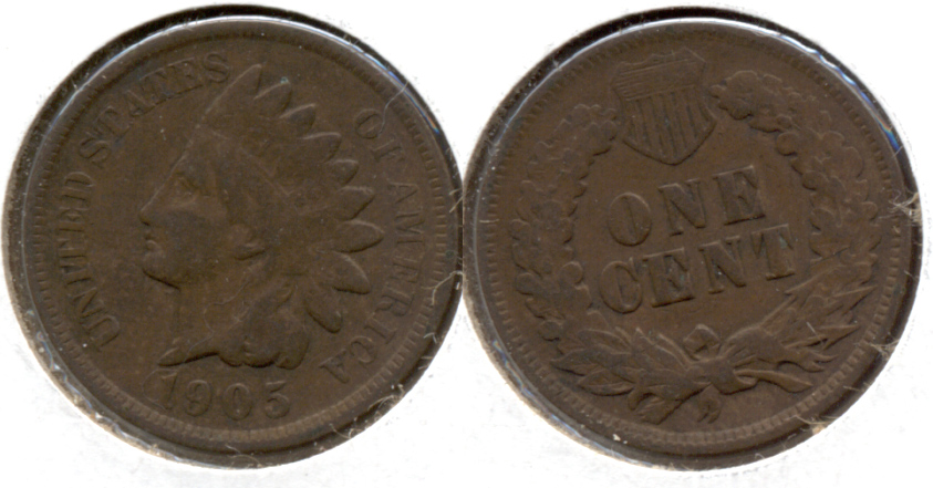 1905 Indian Head Cent Good-4 h