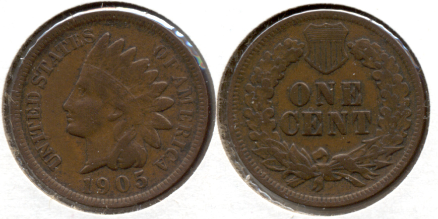 1905 Indian Head Cent VF-20 j