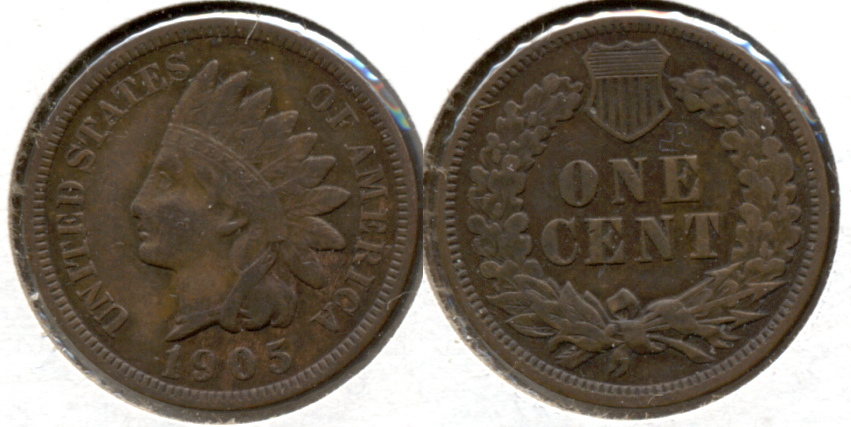 1905 Indian Head Cent VF-20 l