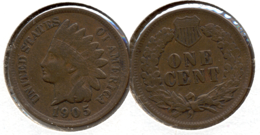1905 Indian Head Cent VF-20 v