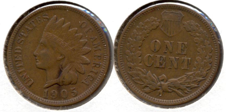 1905 Indian Head Cent VF-20 z
