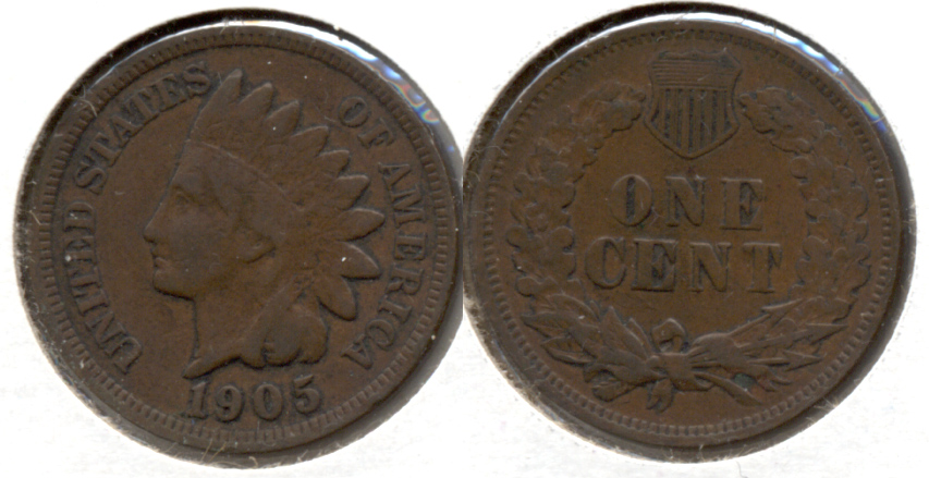 1905 Indian Head Cent VG-8 b