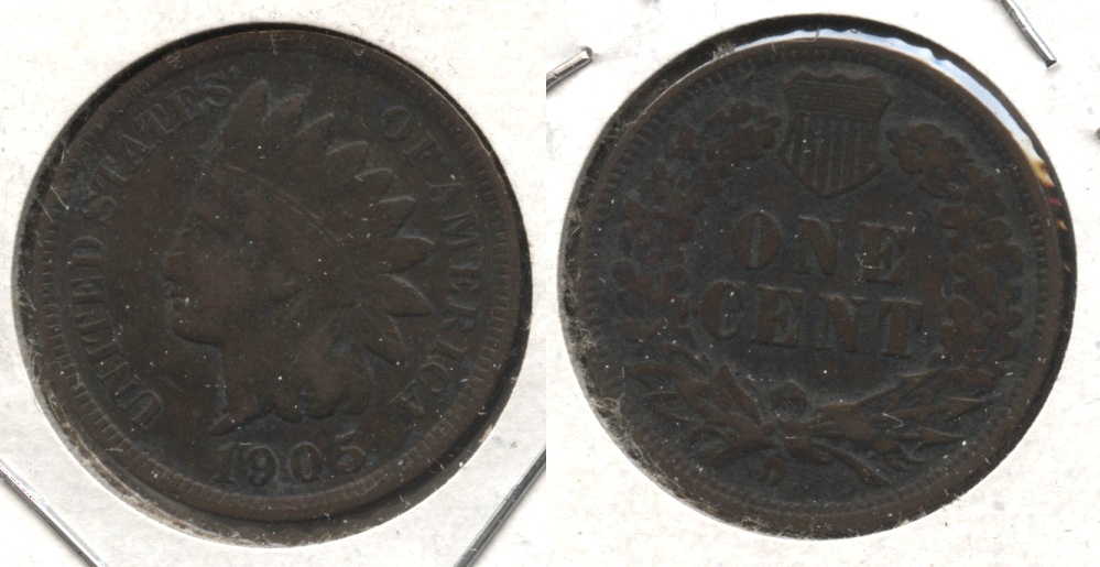 1905 Indian Head Cent VG-8 #n Dark