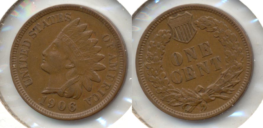 1906 Indian Head Cent AU-50 m