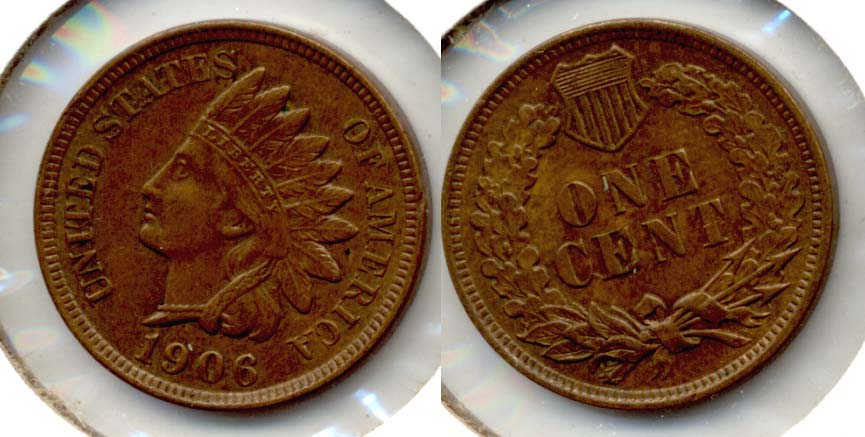 1906 Indian Head Cent AU-55 h