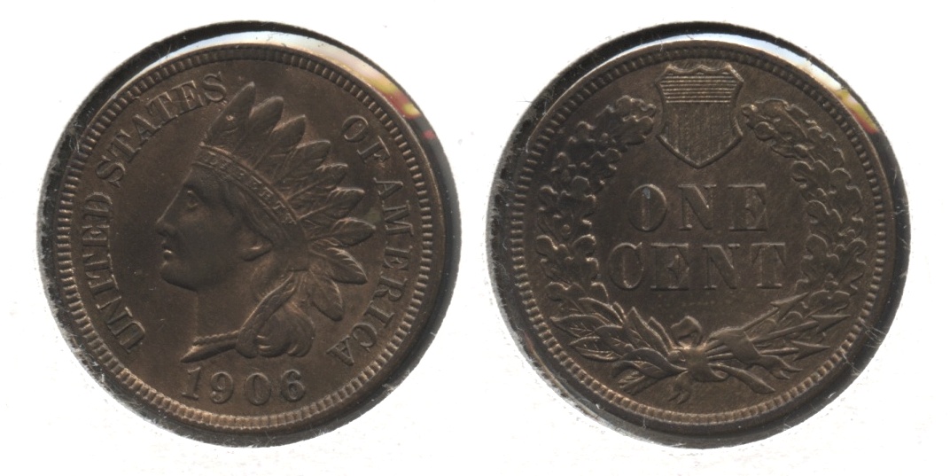 1906 Indian Head Cent AU-55 #l