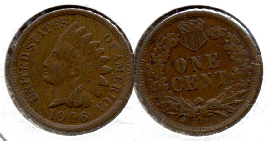 1906 Indian Head Cent EF-40 g