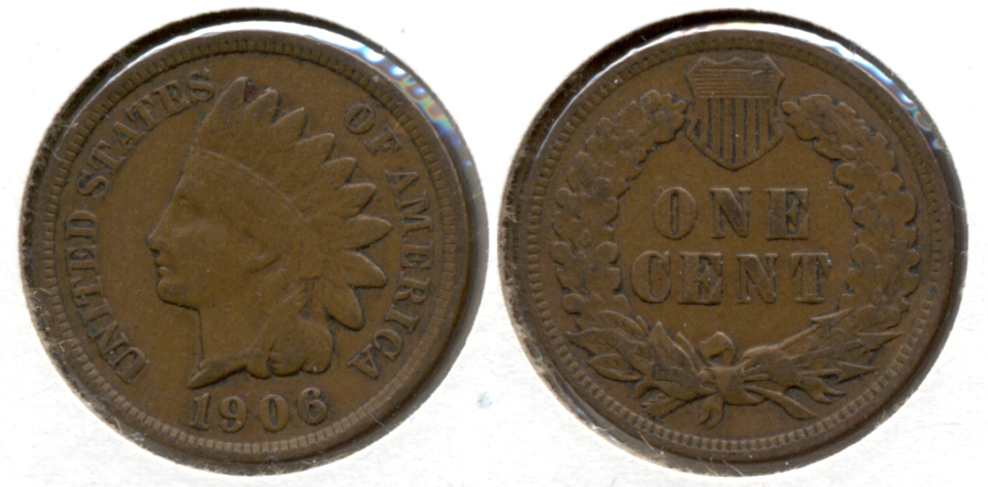 1906 Indian Head Cent Fine-12 af