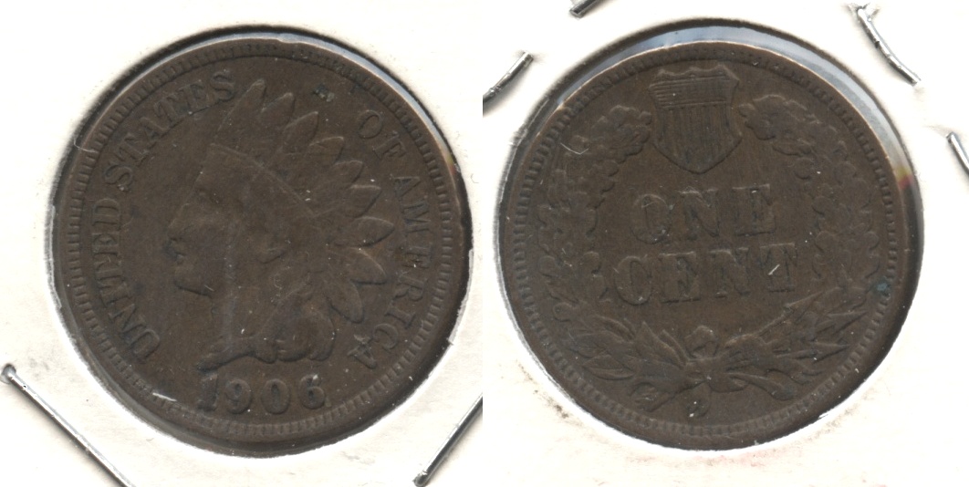 1906 Indian Head Cent Fine-12 #ao