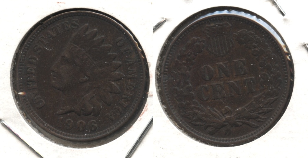 1906 Indian Head Cent Fine-12 #ap