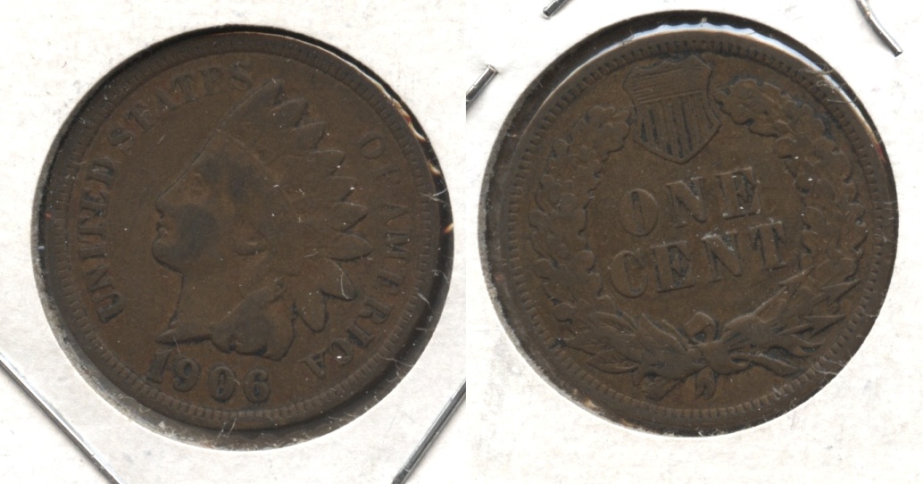 1906 Indian Head Cent Fine-12 #ar