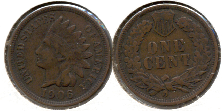 1906 Indian Head Cent Fine-12 i